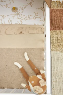 Best Meyco Baby Ledikantlaken Ruffle 100X150 Sand