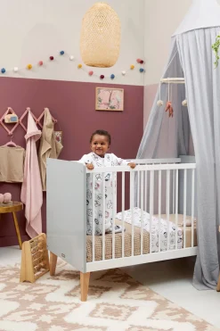 Meyco Baby Wieglaken Animal/Uni - Set Van 2 75X100C M Wit/Multi