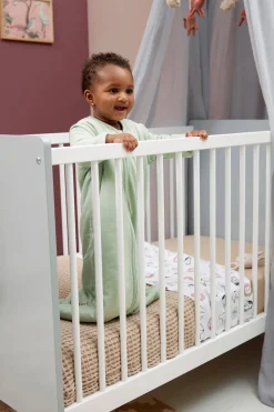 Meyco Baby Wieglaken Animal/Uni - Set Van 2 75X100C M Wit/Multi