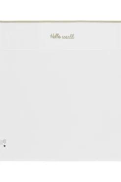 Outlet Meyco Baby Wieglaken Hello World 75X100 Cm Sand