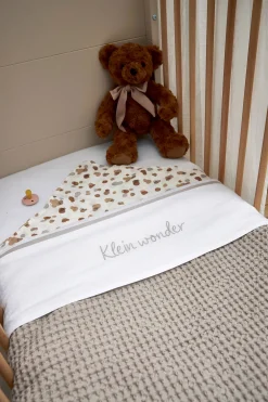 Hot Meyco Baby Wieglaken 'Klein Wonder' Greige