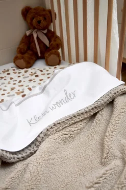 Hot Meyco Baby Wieglaken 'Klein Wonder' Greige