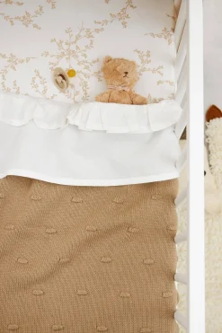 New Meyco Baby Wieglaken Ruffle 75X100 White