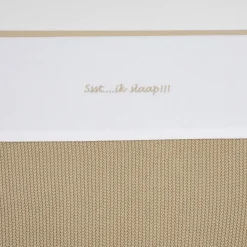 Best Meyco Baby Wieglaken Ssst...Ik Slaap!! 75X100 Sand