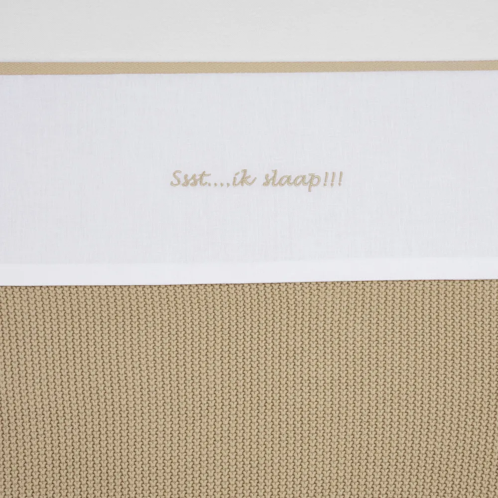 Best Meyco Baby Wieglaken Ssst...Ik Slaap!! 75X100 Sand