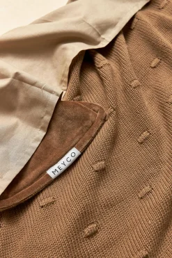 Sale Meyco Baby Wieglaken 75X100 Cm - Set Van 2 Uni Offwhite / Uni Taupe