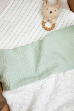 Meyco Hydrofiele Baby Ledikantlaken 100X150Cm Soft Green