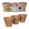 Mica Decorations Bloempot Stan (Set Van 3) - (O15,5X13,5 Cm)