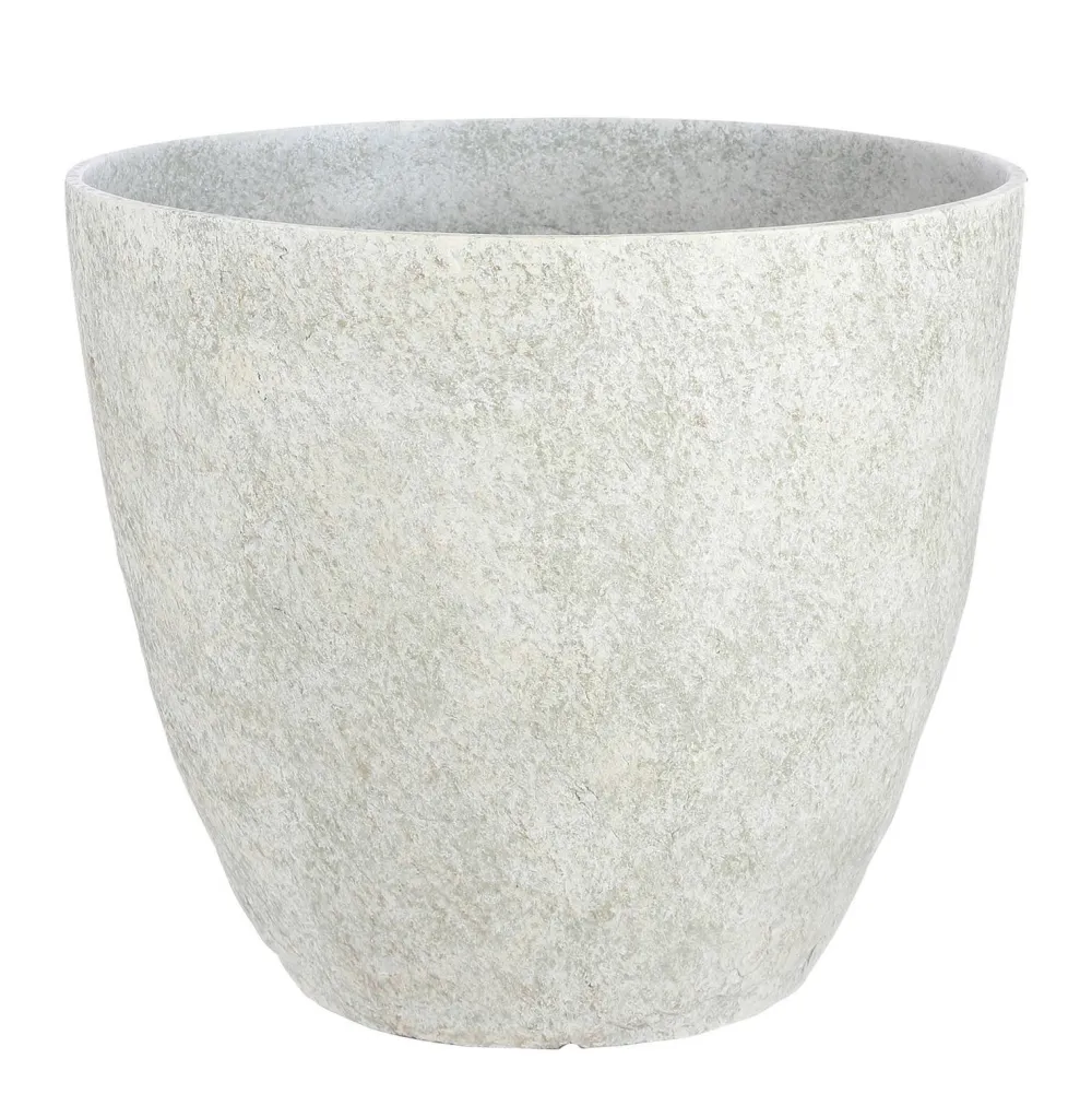 Mica Decorations Bravo Bloempot Rond Lichtgrijs Slate - (H32,5Xo38 Cm)