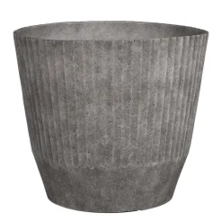 Mica Decorations Rio Bloempot Rond Lichtgrijs - (H33,5Xo37 Cm)