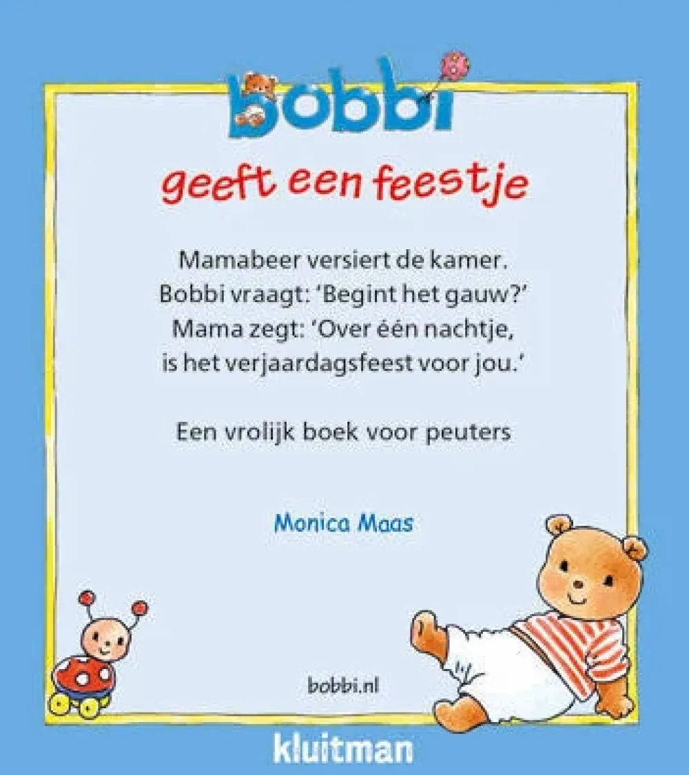 wehkamp Monica Maas Bobbi: Bobbi Geeft Een Feestje Uitdeelboekjes