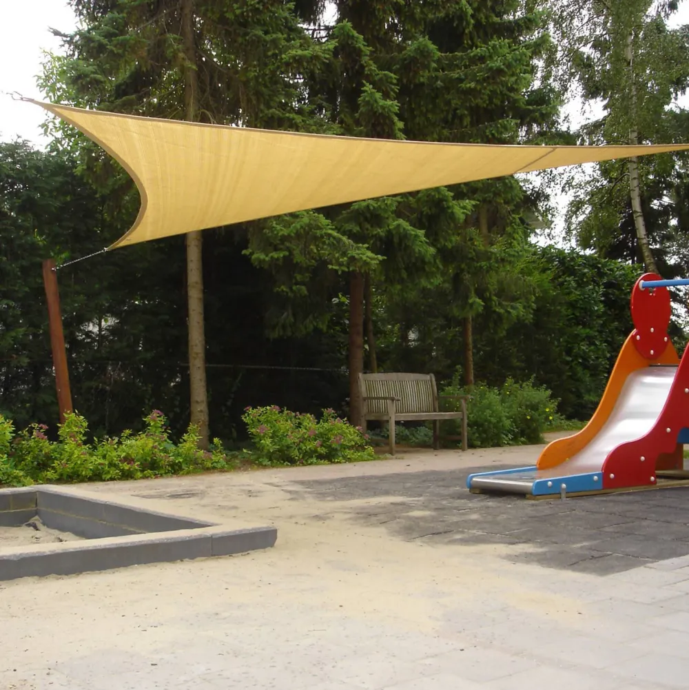 NC Outdoor Schaduwdoek Driehoek Zand 500X500X500 Cm