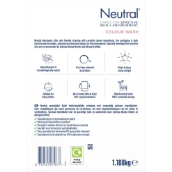 Outlet Neutral Parfumvrij Kleur Waspoeder - 4 X 18 Wasbeurten - Voordeelverpakking - 72 Wasbeurten