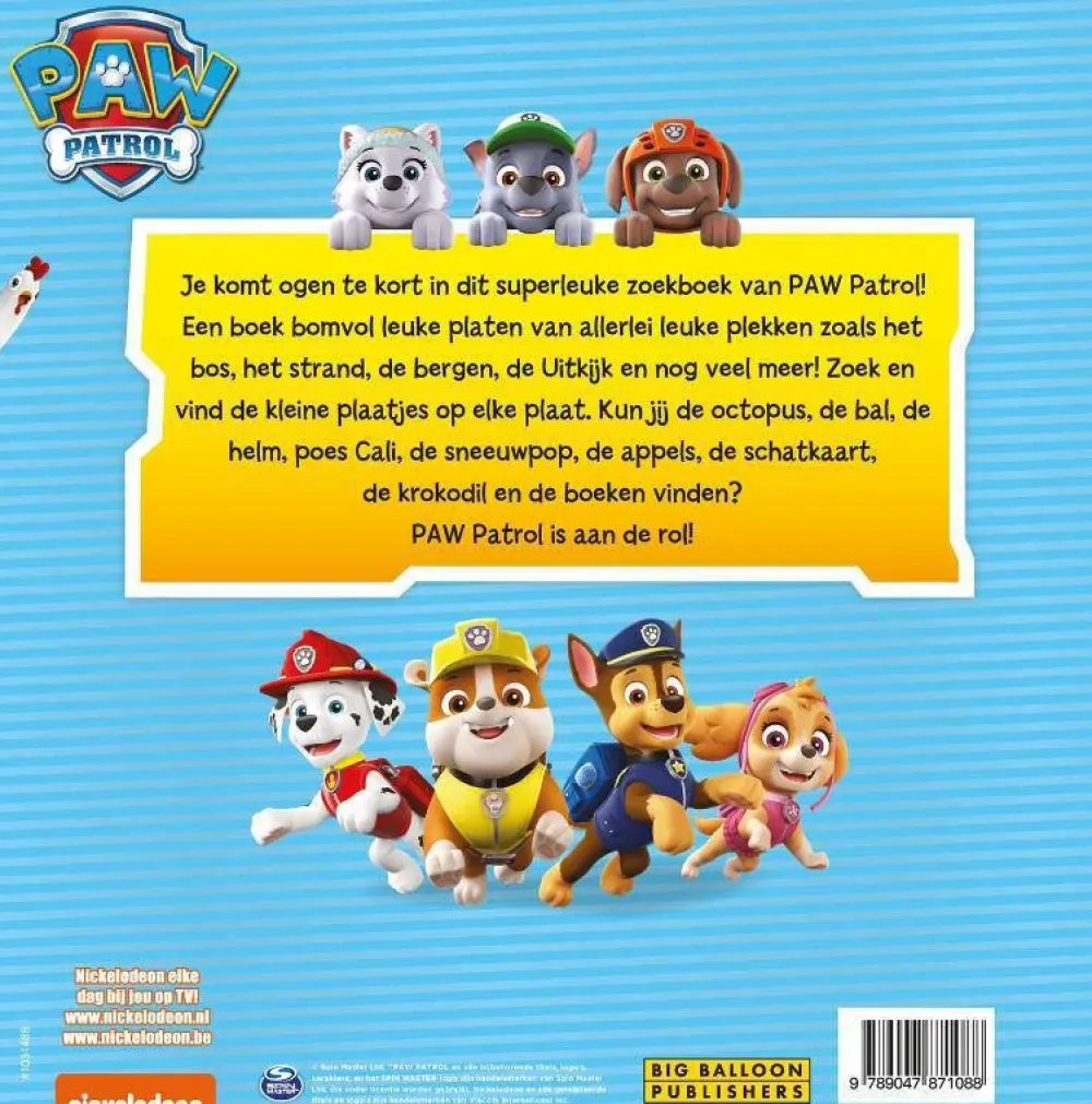 wehkamp Nickelodeon And Viacom Paw Patrol: Groot Zoekboek