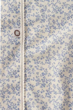 Sale Noppies Botanical Poplin Wieglaken 80X100 Cm Colony Blue