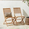 NOUS Garden Teak Bistrostoel Bandung (Set Van 2)