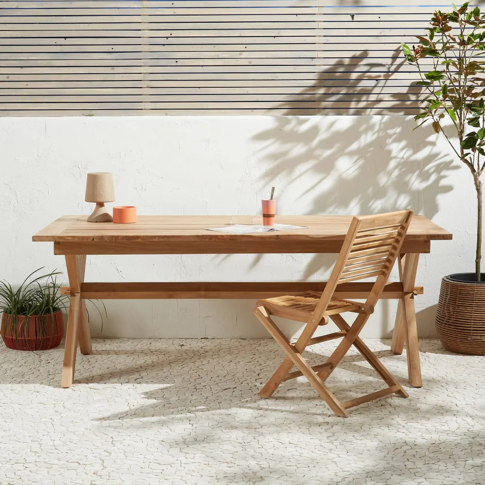 NOUS Garden Teak Tuintafel Tautan (200X100 Cm)
