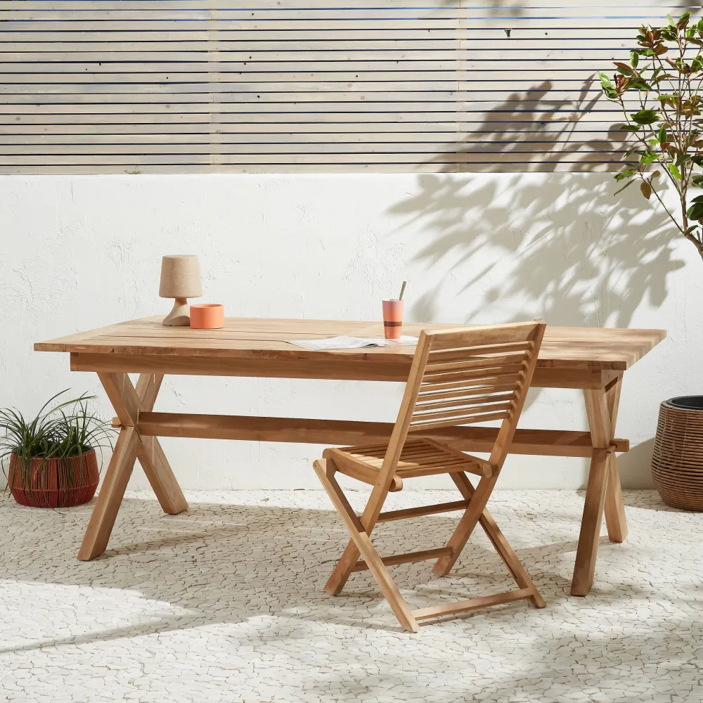 NOUS Garden Teak Tuintafel Tautan (200X100 Cm)