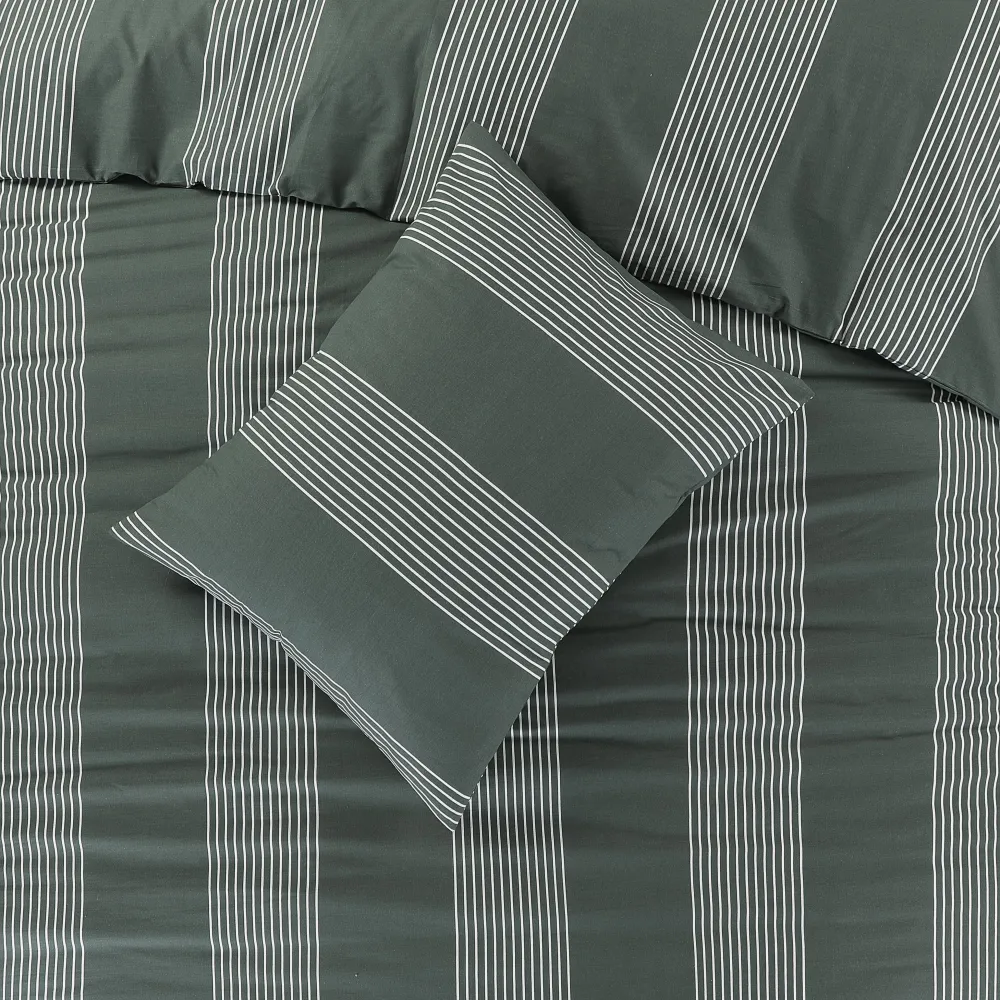 Hot NOUS Living Katoenen Dekbedovertrek Lits-Jumeaux Wide Stripe (240X220 Cm)