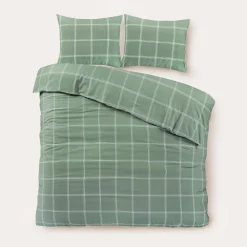 Discount NOUS Living Katoenen Dekbedovertrek 2 Persoons Line Check (200X220 Cm)