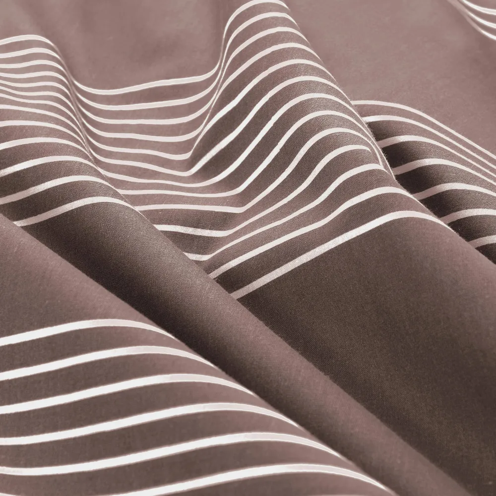 Discount NOUS Living Katoenen Dekbedovertrek 1 Persoons Wide Stripe (140X220 Cm)