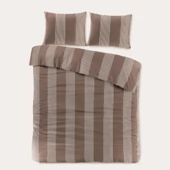Clearance NOUS Living Katoenen Dekbedovertrek Lits-Jumeaux Wide Stripe (240X220 Cm)