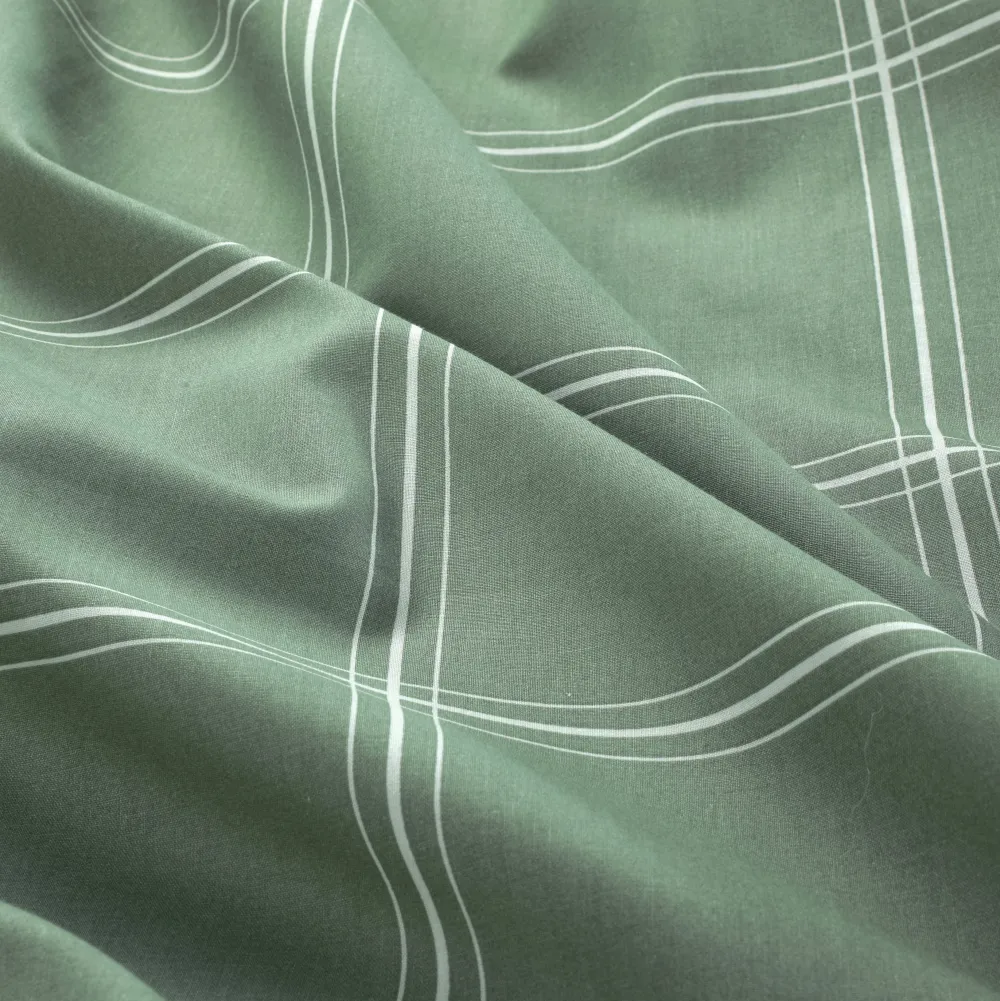 Hot NOUS Living Katoenen Dekbedovertrek Lits-Jumeaux Line Check (240X220 Cm)