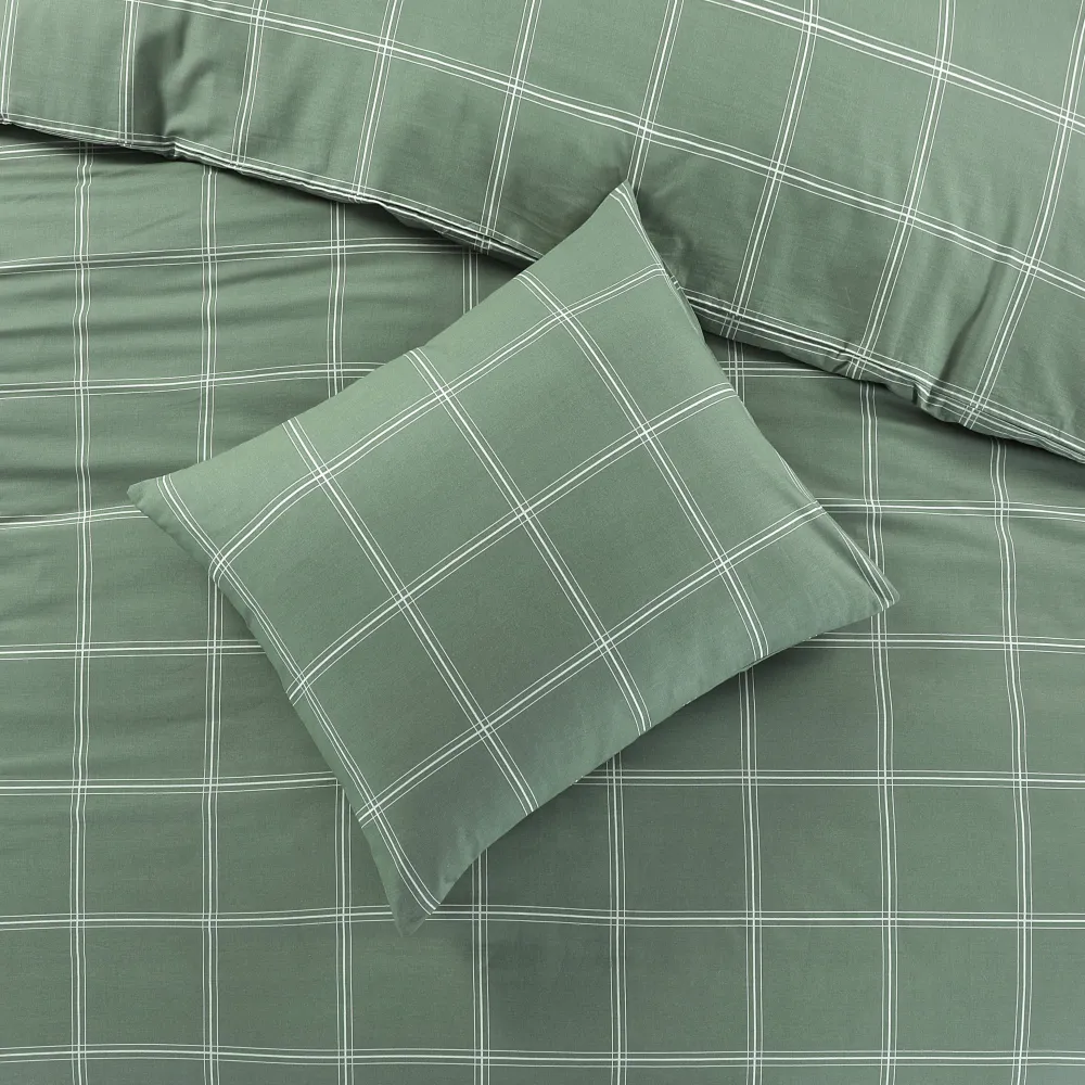 Hot NOUS Living Katoenen Dekbedovertrek Lits-Jumeaux Line Check (240X220 Cm)