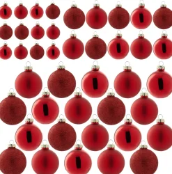 New Nova Belle Kerstbal (Set Van 42) (O6 Cm)