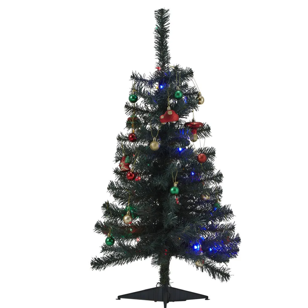 Nova Belle Verlichte Kinderkerstboom Jingle Met Leuke Ornamenten (H90 X O50 Cm)