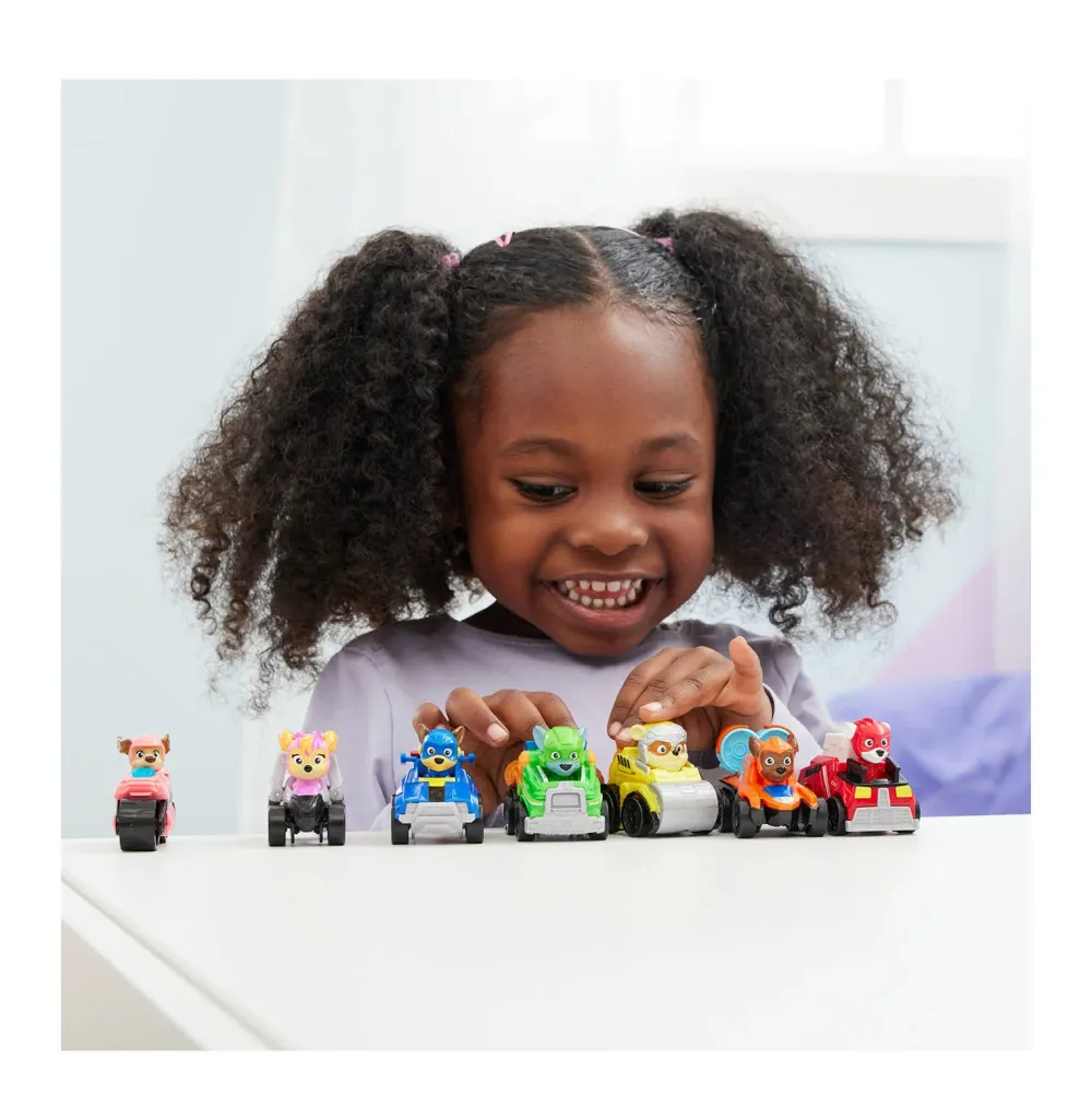 Paw Patrol The Mighty Movie 7-Delige Pup Squad Racers Cadeauset