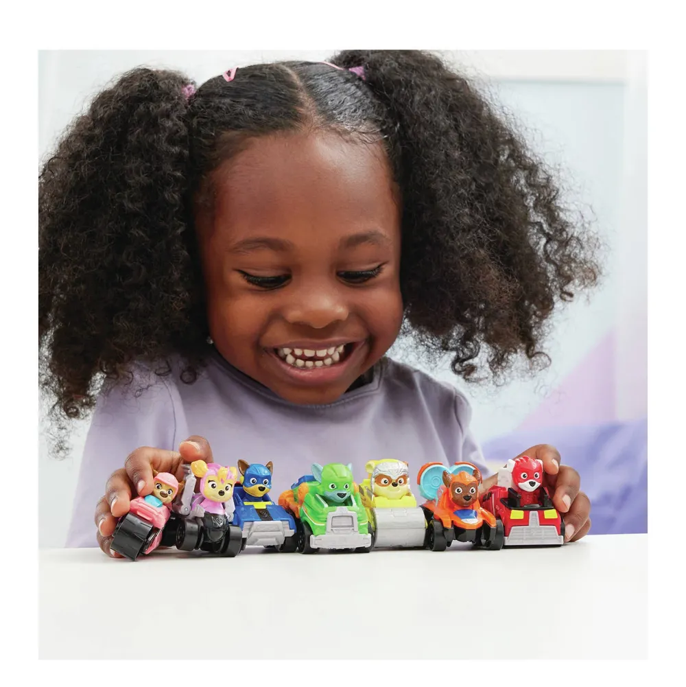 Paw Patrol The Mighty Movie 7-Delige Pup Squad Racers Cadeauset