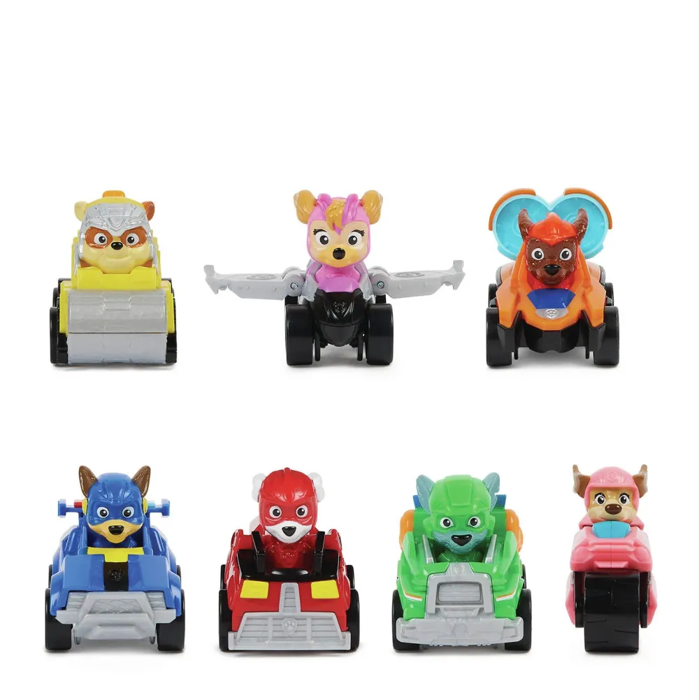 Paw Patrol The Mighty Movie 7-Delige Pup Squad Racers Cadeauset