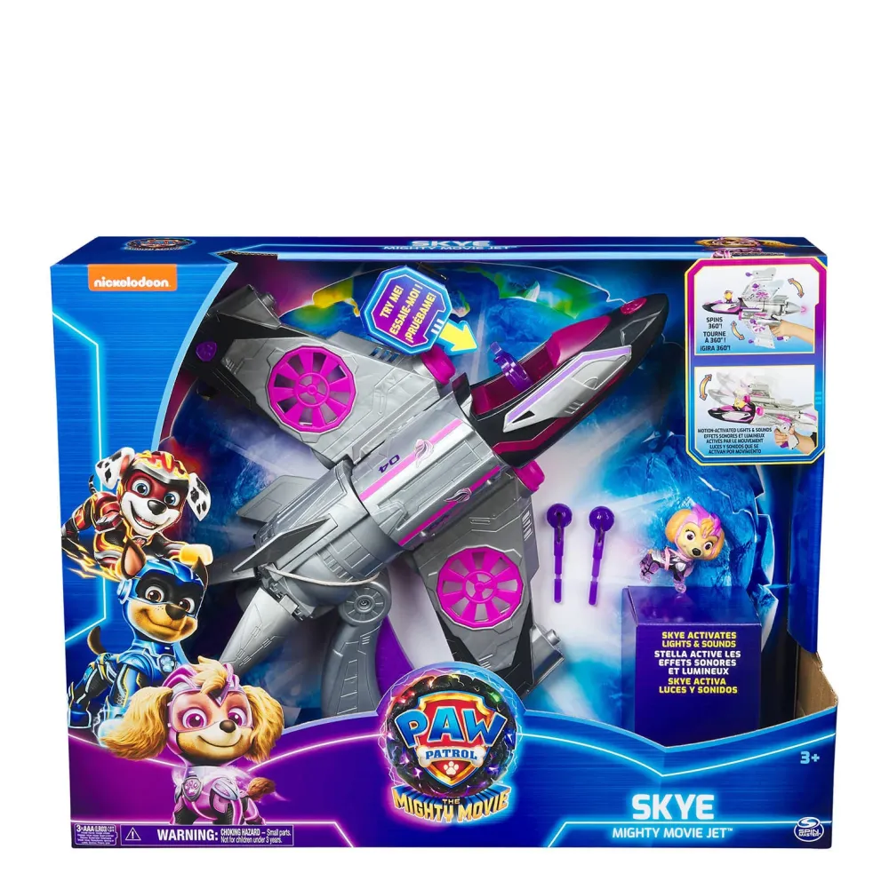 Paw Patrol The Mighty Movie Transformerende Skyes Vliegtuig Met Licht En Geluid