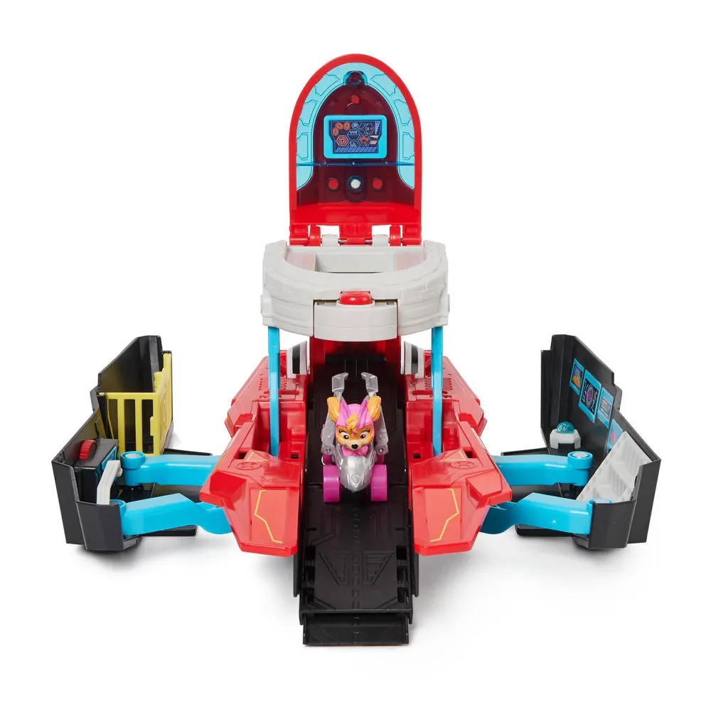 Paw Patrol The Mighty Movie Pup Squad Transformerend Vliegdekschip Hoofdkwartier
