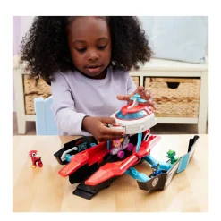 Paw Patrol The Mighty Movie Pup Squad Transformerend Vliegdekschip Hoofdkwartier