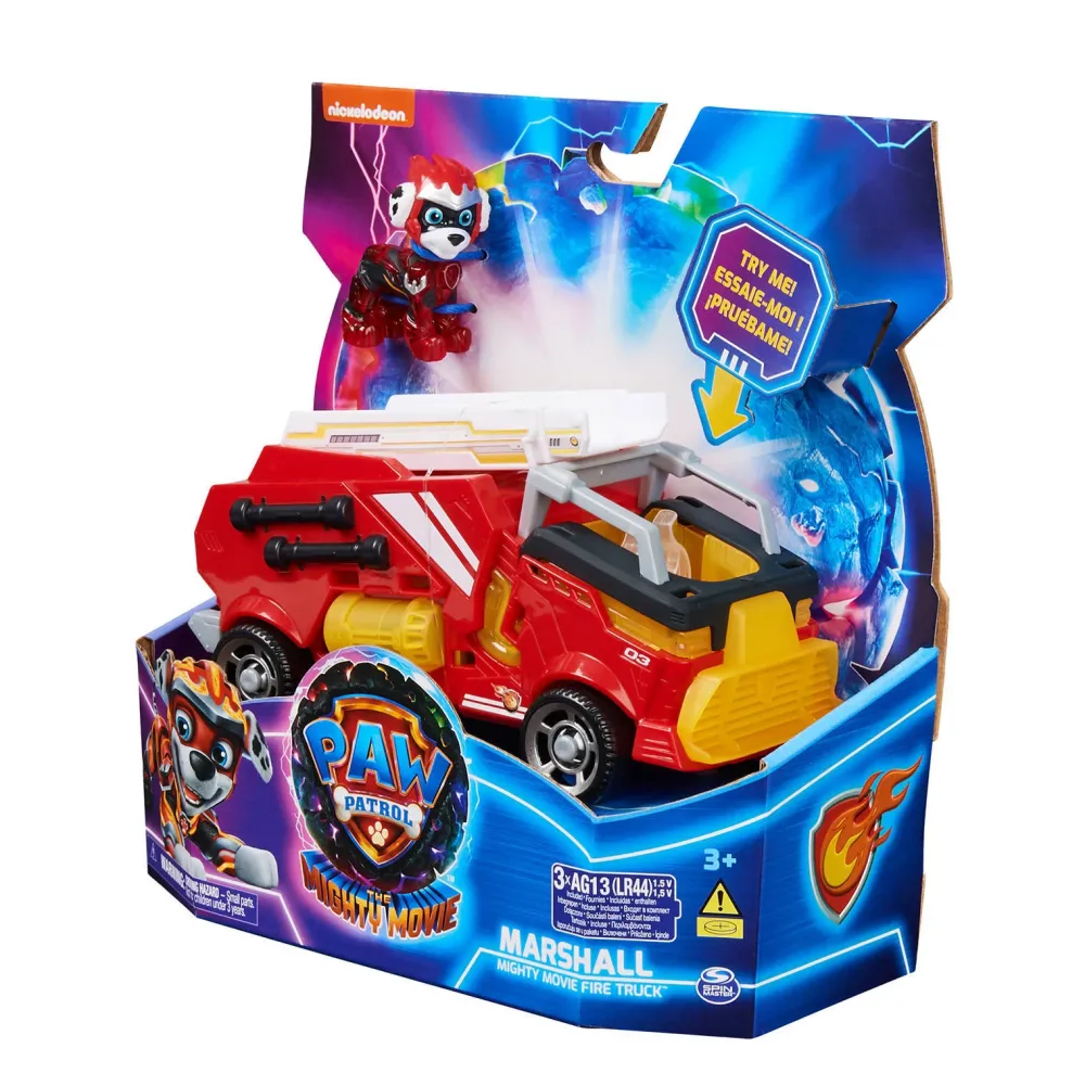 Paw Patrol The Mighty Movie Brandweerauto Met Licht En Geluid Met Marshall