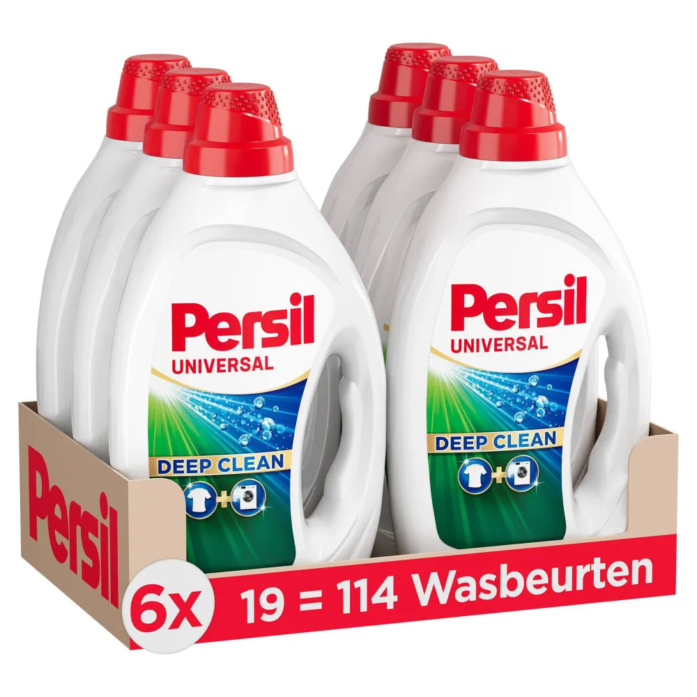 Persil Gel Universal - Vloeibaar Wasmiddel - Universal - Voordeelverpakking - 6 X 19 Wasbeurten - 114 Wasbeurten