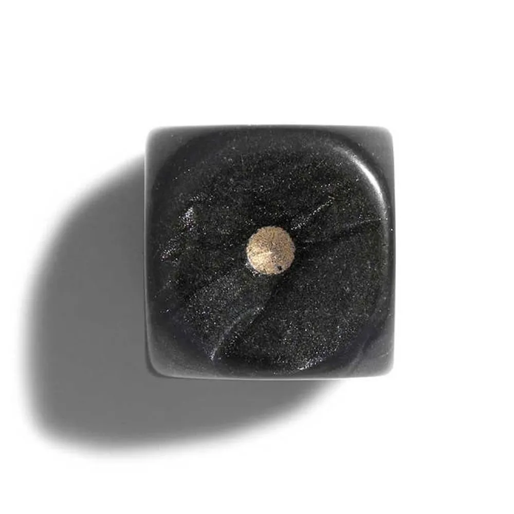 Philos Parelmoer Zwart Dobbelstenen 12Mm 36St. Dobbelstenen 36 Stuks (Parelmoer Zwart)