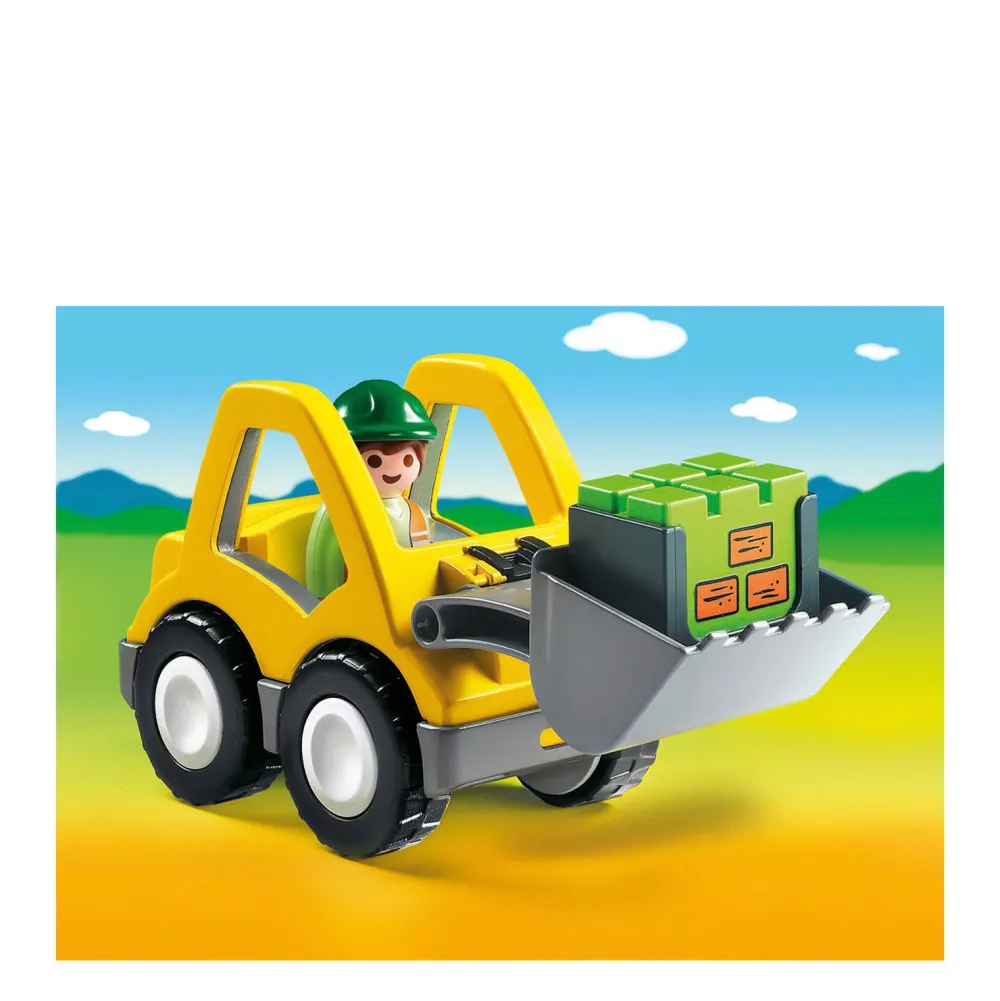 Playmobil 1-2-3 Graafmachine Met Werkman 6775