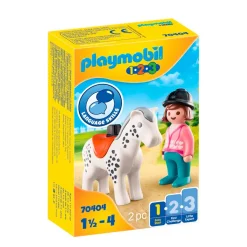 Playmobil 1-2-3 Ruiter Met Paard 70404