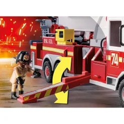 Playmobil City Action Brandweerwagen: Us Tower Ladder 70935
