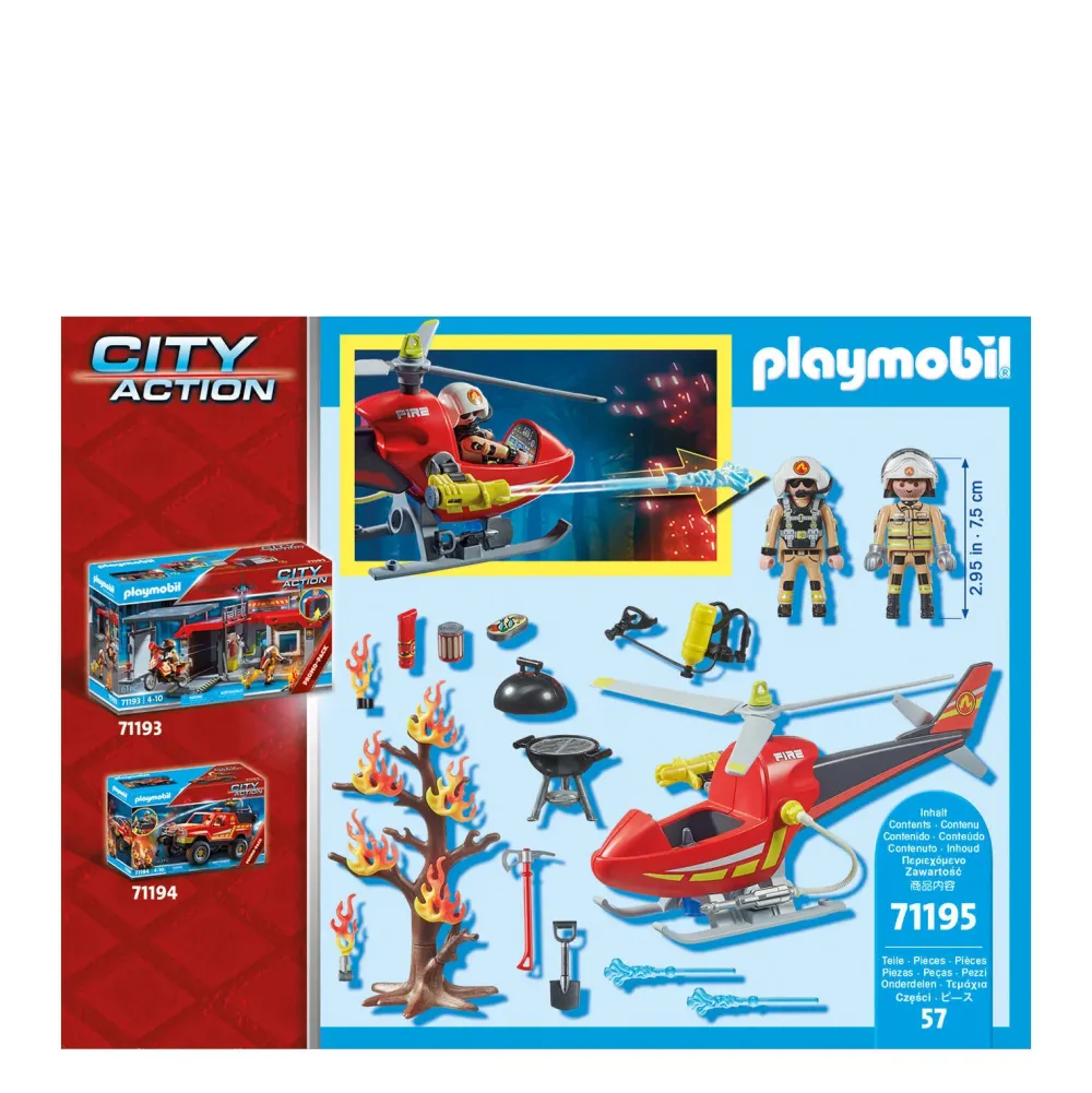 Playmobil City Action Brandbestrijding Helikopter - 71195