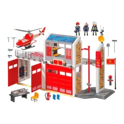 Playmobil City Action Grote Brandweerkazerne Met Helicopter