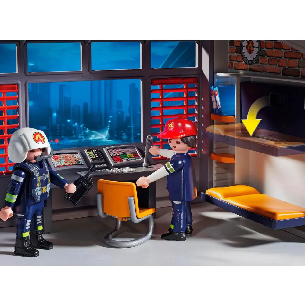 Playmobil City Action Grote Brandweerkazerne Met Helicopter