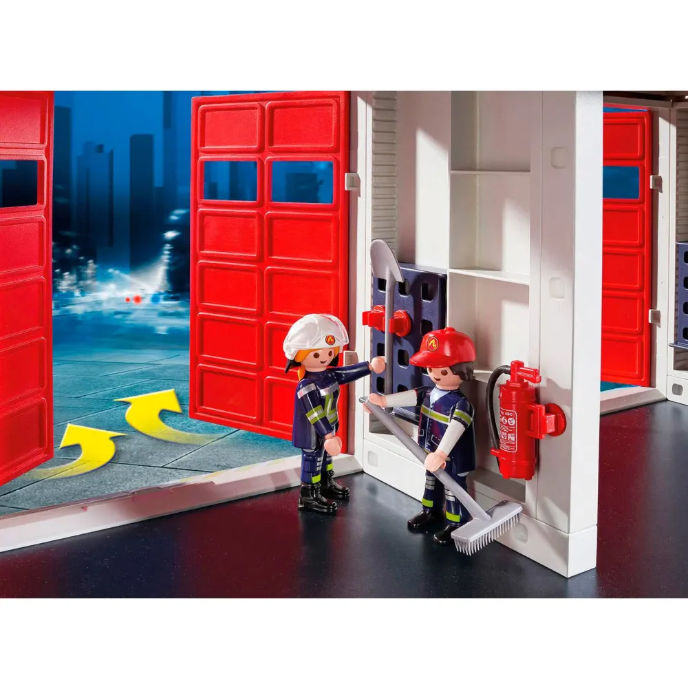 Playmobil City Action Grote Brandweerkazerne Met Helicopter