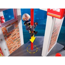 Playmobil City Action Grote Brandweerkazerne Met Helicopter