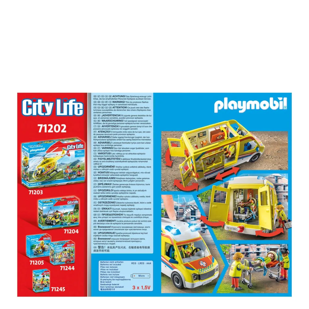 Playmobil City Life Ambulance Met Licht En Geluid - 71202