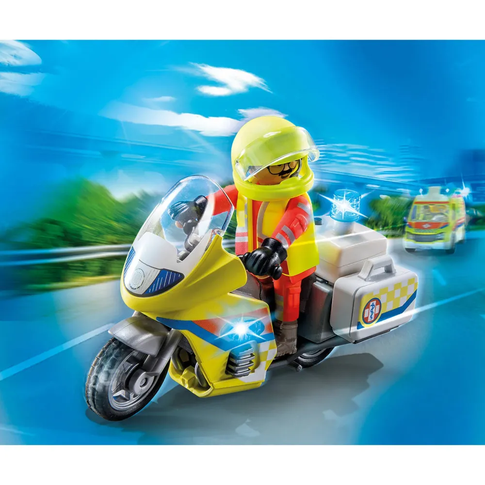 Playmobil City Life Noodmotorfiets Met Zwaailicht - 71205