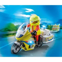 Playmobil City Life Noodmotorfiets Met Zwaailicht - 71205